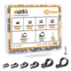 mankk 222PCS Cable Clips Wire Assortment Kit Nylon 222PCS, 222 PCS 