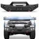 Steel Front Bumper With Winch Plate For 2017-2022 Ford F250/F350/F450 Super Duty