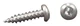 AP Products 012-PSQ500W 8 X 3/4 Pan Head Square Recess Screw