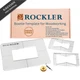 Rockler Bow Tie Inlay Kit w/Frame, Bit, & Bushing - Decorative Router clear 