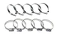 HPS Embossed Clamp (10pcs Pack) 4 Size 7/16" - 11/16" (11mm-17mm) Range