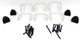 Trex Transcend HORIZONTAL Accessory Kit Mounting Hardware WHITE