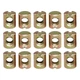 Bxian 15PCS Metric M6 Barrel Nuts Q235 Carbon Steel 10x12mm Cross Pin Hardwar...