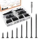 390-Pcs #7 Coarse Thread Drywall Screw with Phillips Drive Black Oxide Finsh