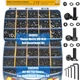 ZTF 3745PCS Nuts and Bolts Assortment Kit, Metric Flange Bolt Set & Screw Ass...