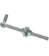 Gate Bolt Hook Zinc Steel 3/4" x 10"