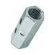 (Lot Of 5) National N182-683 Zinc Plated Coupler Thread Rod 3/8"-16