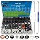 ZDBB 1000 Pcs 18 Size O Ring Kit+18 Rubber 30 millim&egrave;tres, Black White