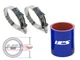 HPS 1.75" 45mm 4-Ply Silicone Intercooler Coupler Hose BLUE + T-Bolt Clamps