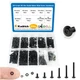 Kadrick 1000PCS M2 Screw Assortment kit,M2 Screws with Nuts 1000Pcs M2, BLACK
