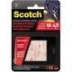 Scotch Rfd7090 Hook and Loop Fastener Tape, 1-Inch X 3-Inch, Two Sets, Clear