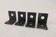 *Lot of 4* Unistrut P1068 2 Hole Corner Angle Bracket Fitting Black