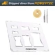 POWERTEC Router Bits Solid Brass Inlay Kit with Butterfly Template Decor Bowtie