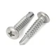 MewuDecor #12 x 3/4" Pan Head Self Tapping Screws Sheet x 3/4", Silver 
