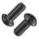 Wensilon (50Pcs) 1/4-20 * 2-1/4 Button Head Socket Cap Bolts Screws, 304 Blac...