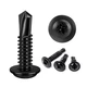 100PCS #10x1/2 Black Crosshead 410 Stainless Steel Self-Drilling Screws Modif...