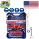 Professional 32-Piece Wrench Set with Organizer - SAE/Metric & Stubby Wrenches