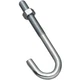 National Hardware 2195BC Series N232-975 J-Bolt, 1/2-13 Thread, 3 in L Thread, 6