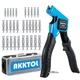 AKKTOL Molly Bolts for Drywall & Plaster Walls 0.12"1.28", Easy to Use with S...