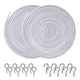 [2 Pack] Pinowu White Curtain Wire, Plastic Coated 3m / 9.84 feet, 