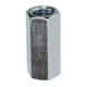 DOTTIE RC3 Coupling Nut, 1/2''-13, Steel, Zinc Plated, 1-1/4 in Lg, 50 PK