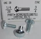 1/4-20X3/4 CARRIAGE BOLTS A307 STEEL ZINC PLATED (200)