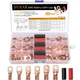 SVAAR 68pcs Battery Cable Lugs Kit 1/0 AWG 1 AWG 8 AWG Battery Cable Ends Hea...