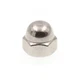 Prime-Line 9077137 Acorn Cap Nuts, #8-32, Grade 18-8 Stainless Steel (25 Pack)