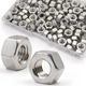 ZQZ M5-0.8mm Hex Nuts,200 Pack 304 (A2-70) Stainless Steel Hardware Nuts,Stan...