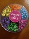 Office Style Decorative Multi-Colored Shaped Push Pins for Home & Office, Six