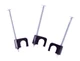 25-PK Gardner Bender PSR-25 1/4" Black Plastic Roofing Staples for Coaxial Cable