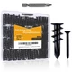 KURUI 140PCs Black Self Drilling Drywall Anchors, #8 Dry Wall Large, 