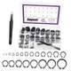 Swpeet 266Pcs 21 Sizes M4-M28mm Alloy Steel External Manganese Steel C-Cip