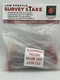 SEASIDE SUPPLY SURVEY MARKER STAKE HI-VIS ORANGE 4-PACK NEW SEALED.SM1074ORG4PK