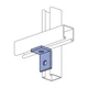 Unistrut P1068-EG, Steel, 2-Hole, 2-Side, 90D Channel Angle Fitting, 1 pc