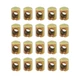 ZHYOHEN 20PCS Metric M6 Barrel Cross Hole Nuts M6x10x13 mm Cross Pin Slotted ...