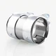 LPFIDI 2" Exhaust Clamp Pipe Joint Bolts Band Flanges Silver 