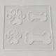 Kingria 4 in1 Print Dog Bone/Paw Router Template for transparently