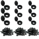 Duricient 150 Pcs 3 Sizes Screw Cover Caps, Smooth Plastic Caps for Covering ...