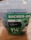 Backer On Drywall Screws 1 1/4 Inch SAE Driver Bit Flat Head Interior 750 Pack