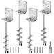 18'' Ground Anchors Screw in Earth Anchor 10mm Solid Steel with L Bracket for...