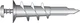 Hillman .164in. Dia. x 1-1/4in. L Nylon Pan Head Wallboard Anchors 2pc 6PK