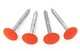 Survey Marker - 4 Pack - Low Profile Survey Stakes Hi-Vis Orange