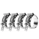 BOTTEN 4 Pack 2.5" T-Bolt Hose Clamp Range 70-78mm (2.76" - 3.07")