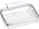 DELTANA WBR4535U15 Wire Basket, 4-1/2" Rectangular Soap Holder Satin Nickel