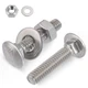 VGBUY 1/4-20 x 1-1/4" Carriage Bolts Screws 24 Sets, 304 Stainless Steel 18-8...