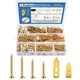 Kadrick 420Pcs Self Drilling Drywall Anchors with Screws Assortment，Zinc