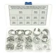 MCMASKE Metric 304 Stainless Steel 8MM-30MM C-Clips 8mm to 30mm, Silver 