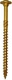 GRK 772691122810 Fasteners Screw, 3/8" x 6", Gold, 50 Count