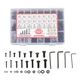 1625 Pack Screw Bolt Nut Kits Assortment M2 M3 M4 M5 Hex Socket Head
